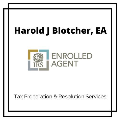Harold Blotcher Taxes