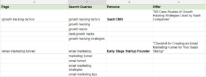 Tracking Sheet